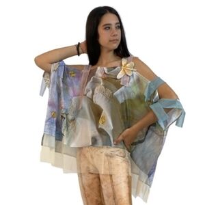 IPNG Never Enough Shawl Blouse Butterfly Fairycore Garden Party One Size
